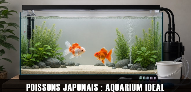 Aquarium idéal pour les poissons rouges japonais : volume, filtration et entretien