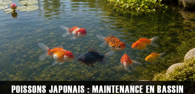 Maintien des poissons rouges japonais en bassin extérieur : conditions, avantages et précautions